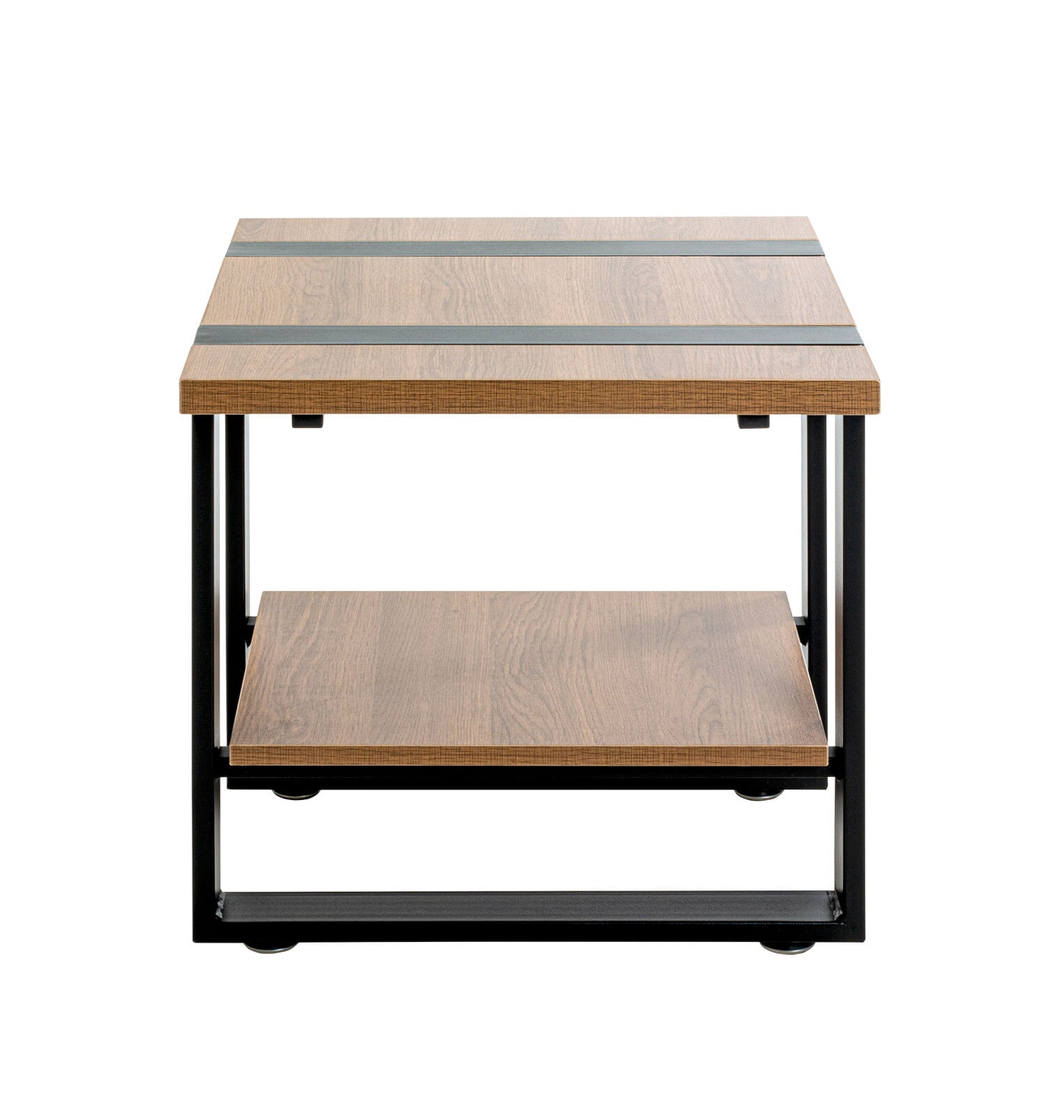 Beistelltisch 45 x 45 cm Schwarz/ Eiche dunkel