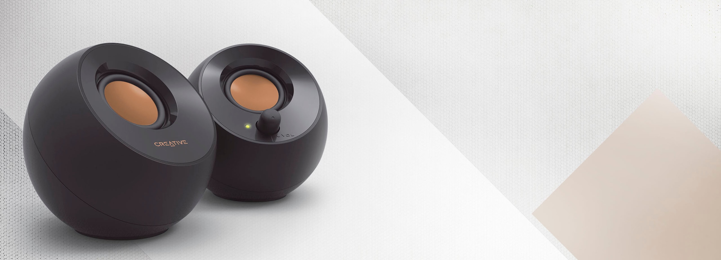 Creative 2.1 Soundsystem »Pebble Plus« 2.1 ( Lautstärkeregelung 8 W)