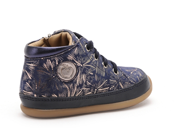 Shoo pom boots bottine bebe cupy zip lace palmgrove bleu