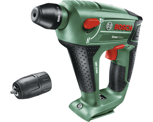 Bosch Uneo Maxx accu-boorhamer, zonder accu 18V incl. ronde schachtadapter