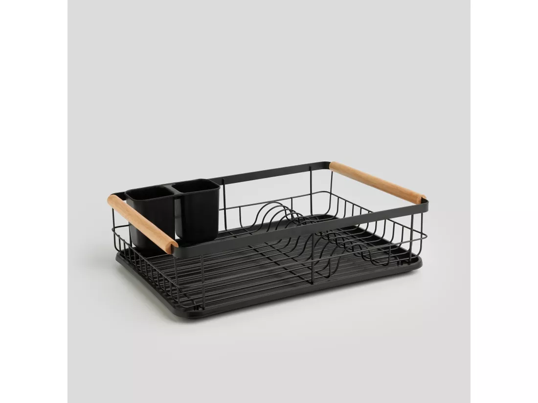 Égouttoir À Vaisselle Limba Noir Moyen 44 x 39 x 65
