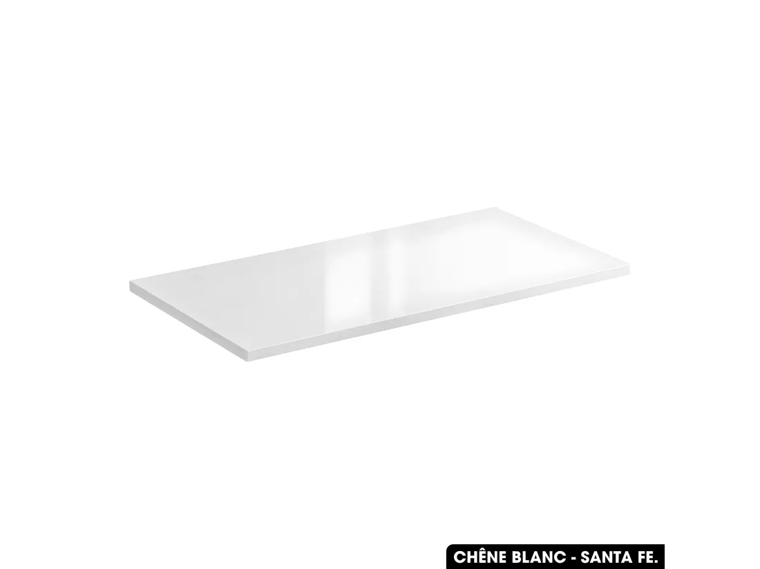 Plan de vasque en bois | CHÊNE BLANC - SANTA FE | L.120 x P.46 x H.2,5