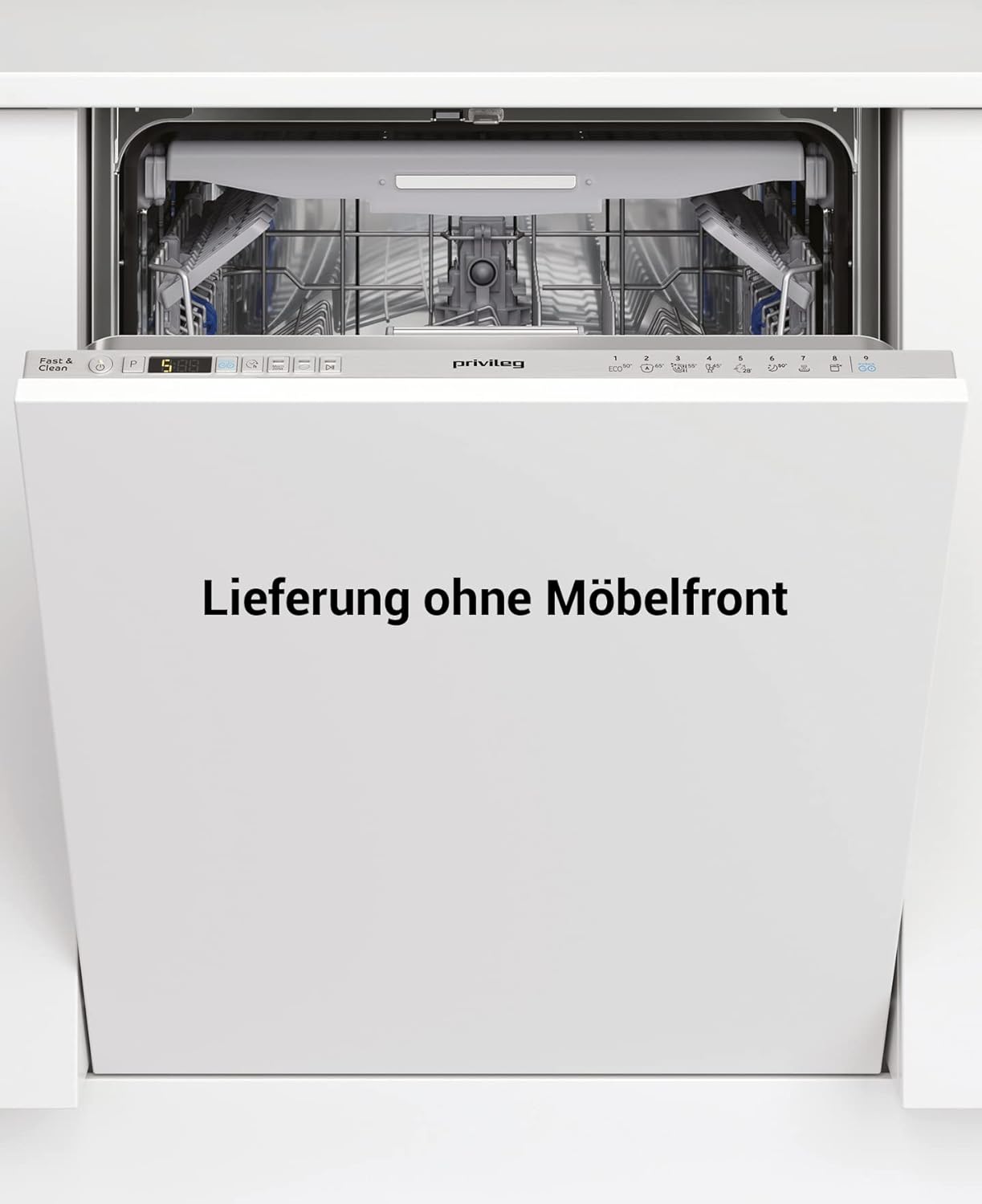 Privileg RIO 3T131 A FE X Vollintegrierbarer Geschirrspüler 60 cm / 14 Maßgedecke / Fast&Clean 28' / Auto Door / Push&Go / Option Multizone / Startzeitvorwahl / Vollwasserschutz [Energieklasse D]
