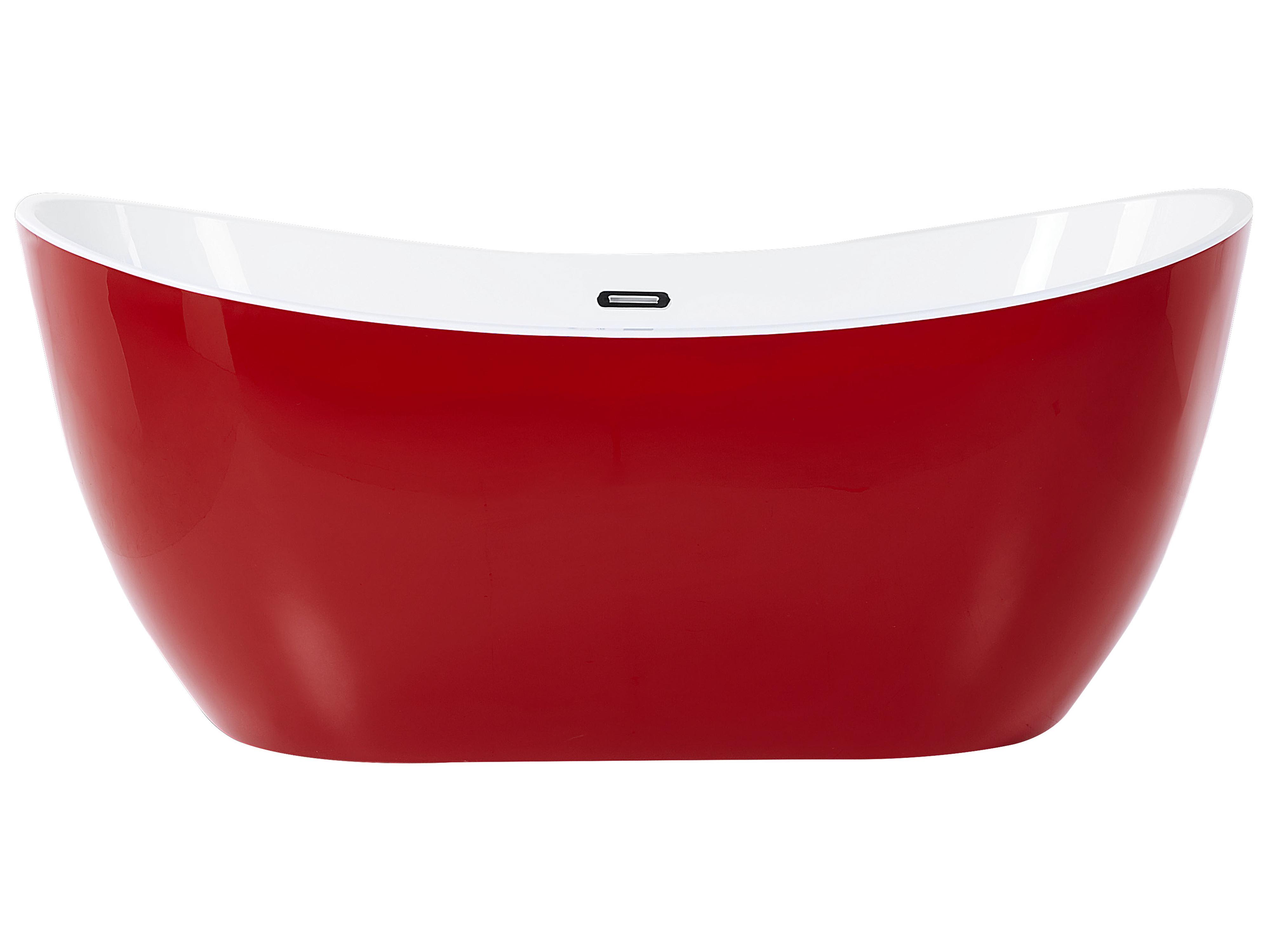 Vrijstaand bad ANTIGUA 170 x 77 cm Rood