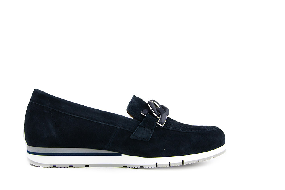 Gabor Loafer Ketting Dark Blue Suede