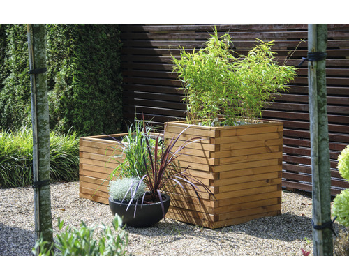 Verhoogde vijver, minivijver, verhoogd bed dobar Superb 450 l 180 x 78 x 80 cm bruin