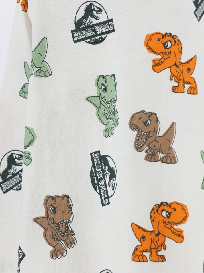Conjunto de 2 peças: macacão e camiseta, JUnassic World Universal - Verde