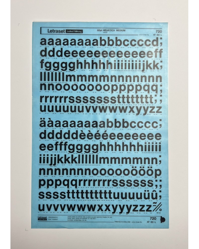 letraset-720- HELVETICA MEDIUM - 60pt