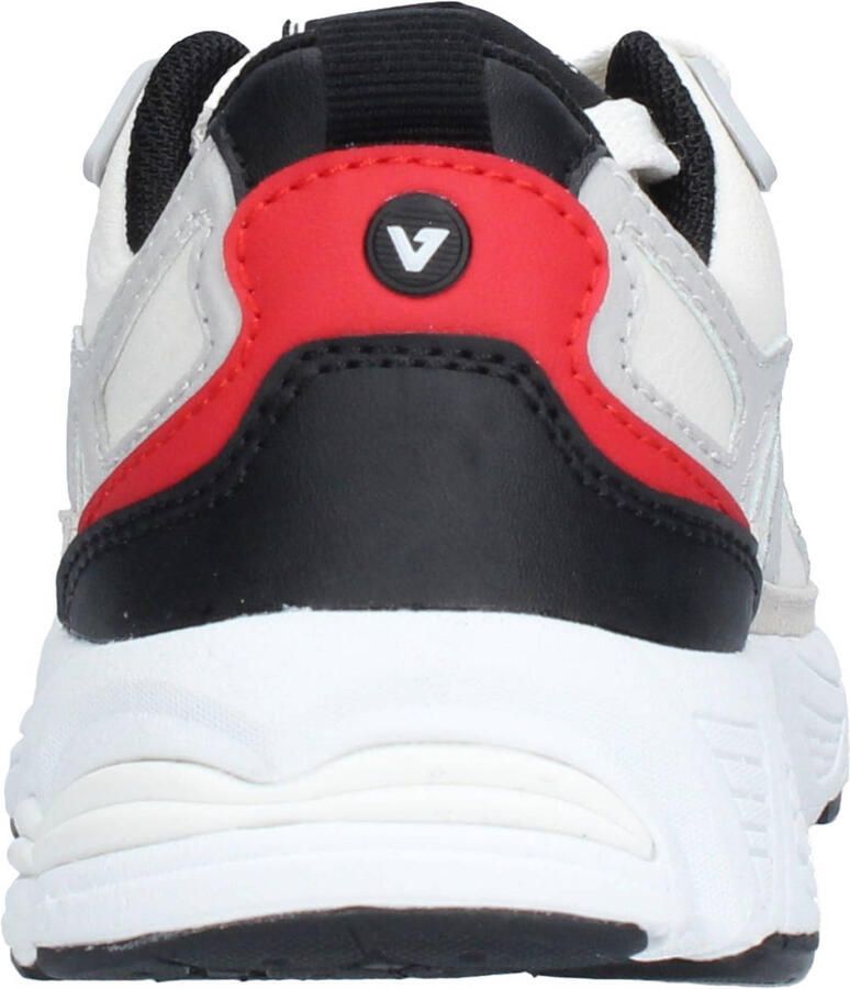 Vingino VIN826031-706 Jongens Lage Sneakers Rood Leer Veters