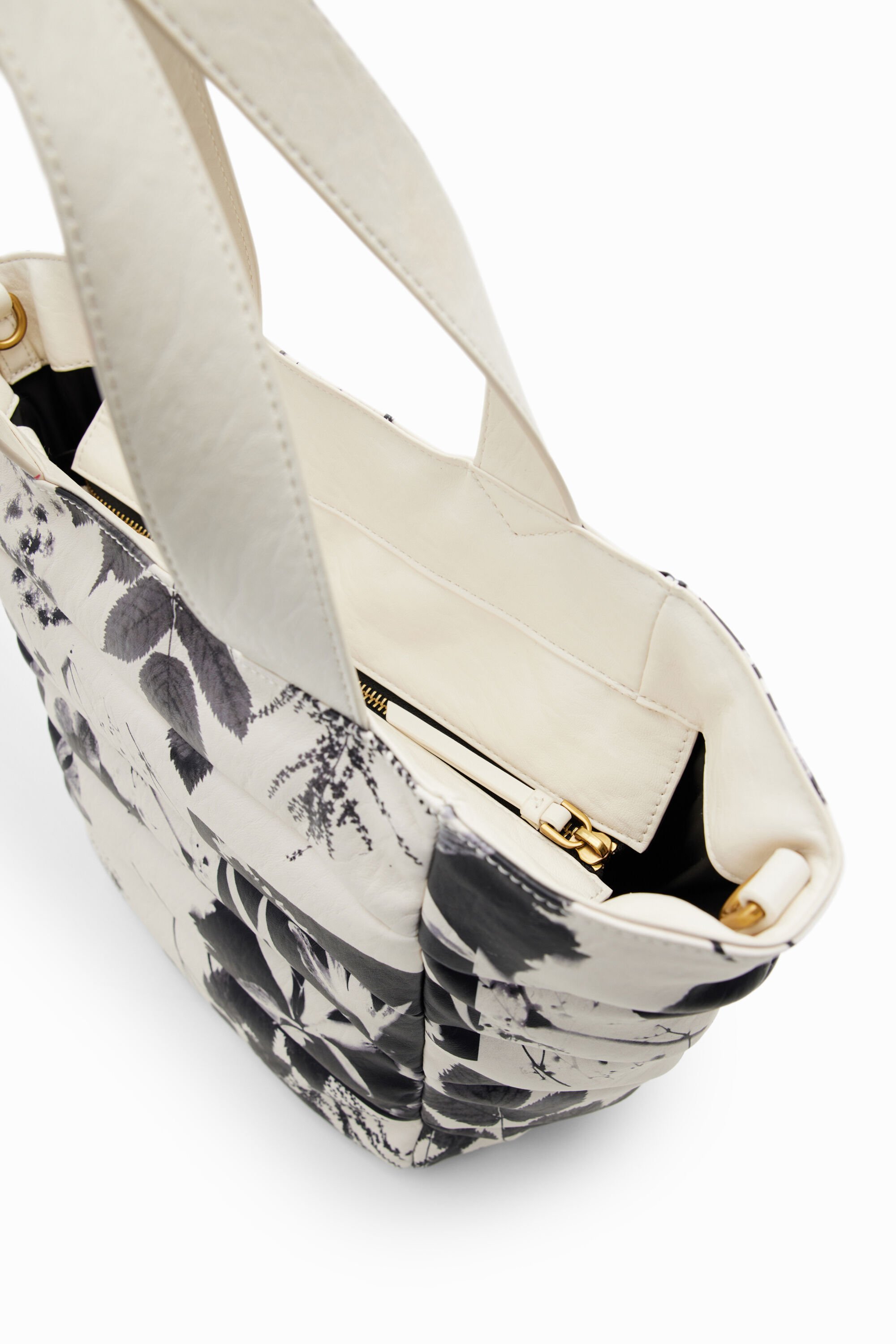 Sac shopping moyen feuilles