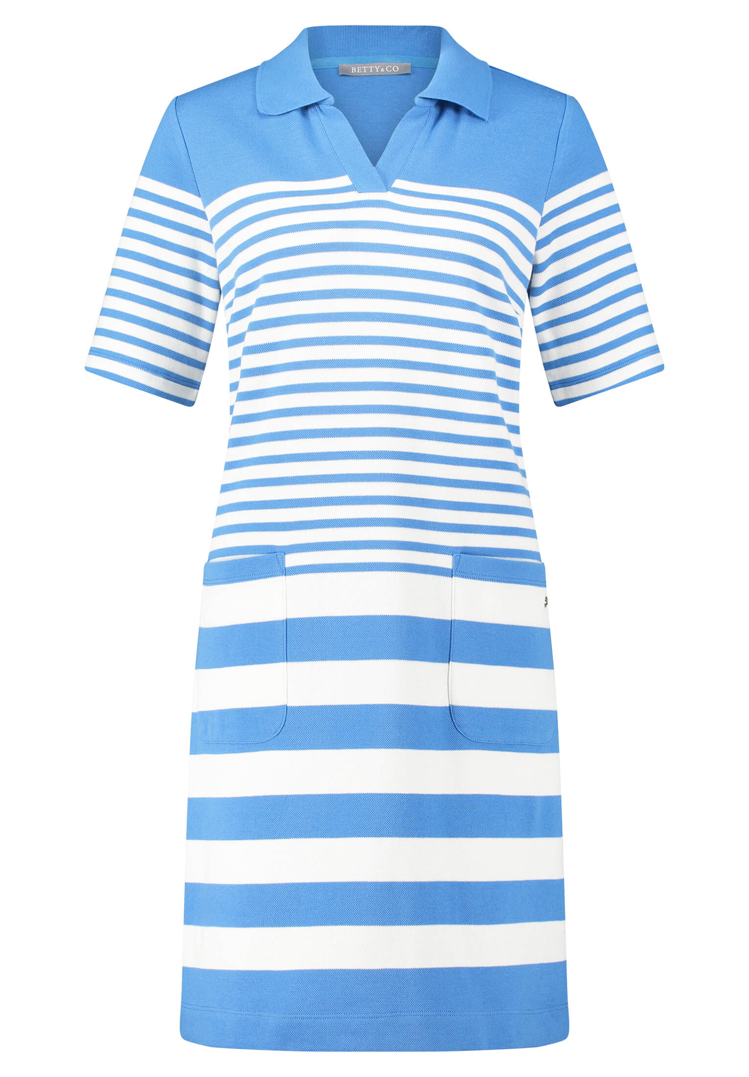 Betty & Co| Damen Sweatkleid mit Kragen