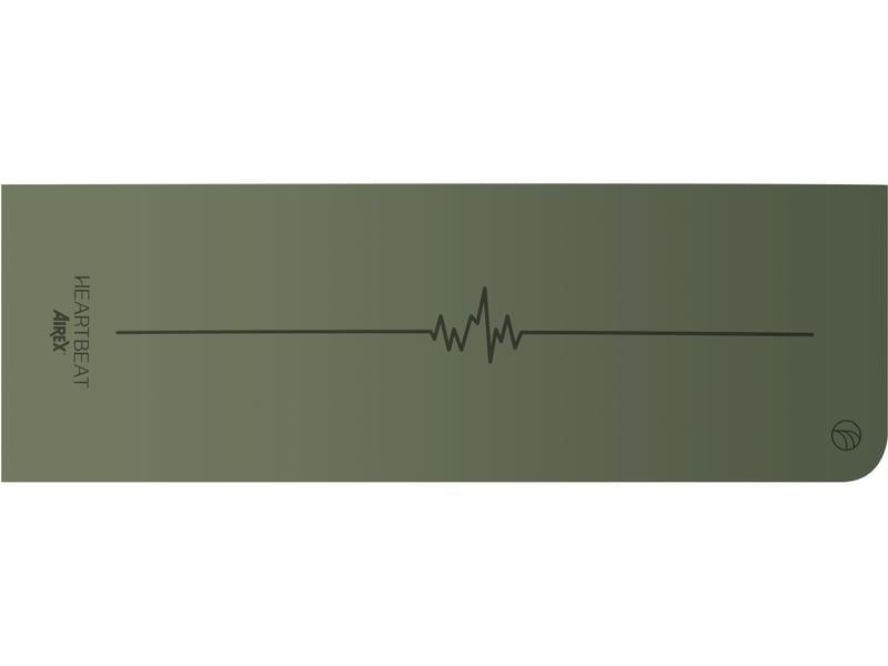 Airex Yogamatte Heartbeat, Olivgrün Trainingsmatte Heartbeat, Yoga & Pilates