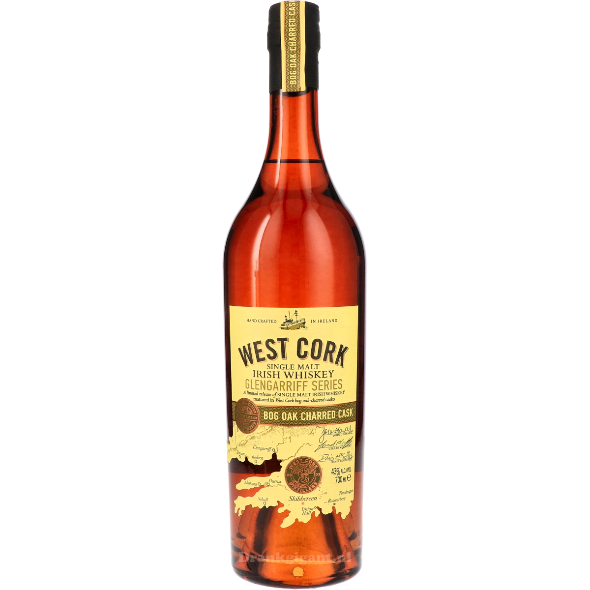 West Cork Glengarriff Bog Oak Charred Cask 70 cl