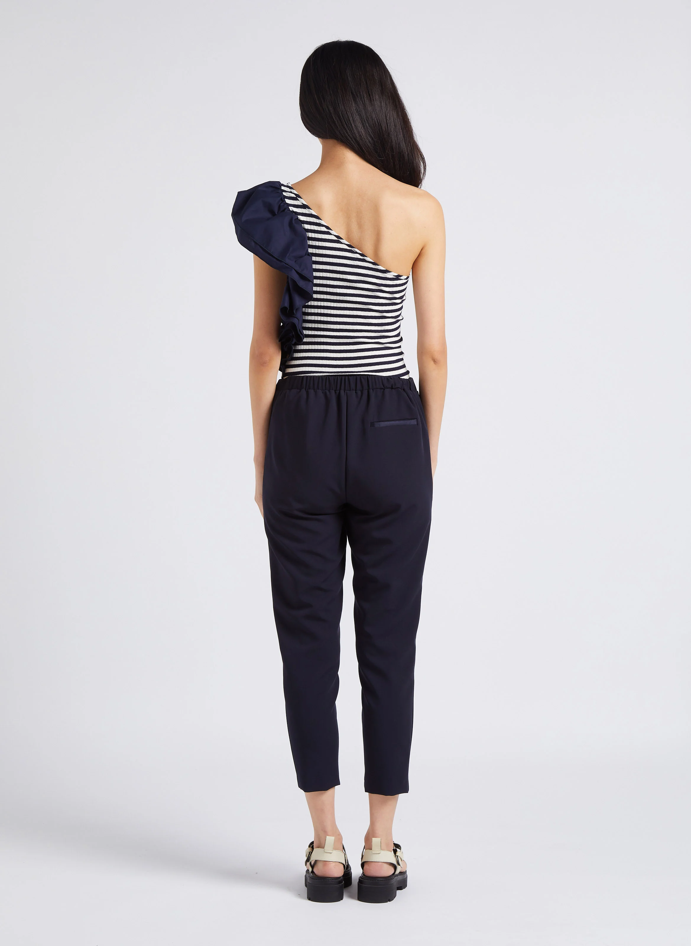 Pantalon carotte| Bleu