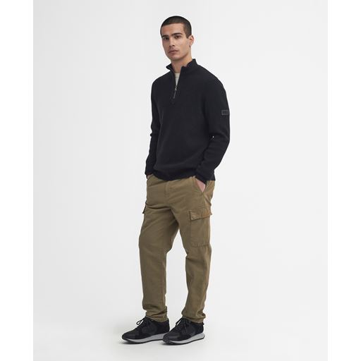 Barbour International Crawley Funnel Neck Sweater, Black, XXL