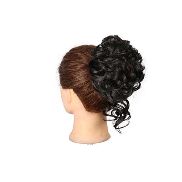 INF Langt hår Bun Wrap Around Scruchie-hårstykke