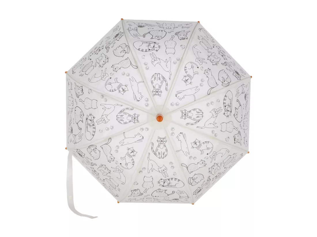 Parapluie enfant à colorier 70 cm Chats