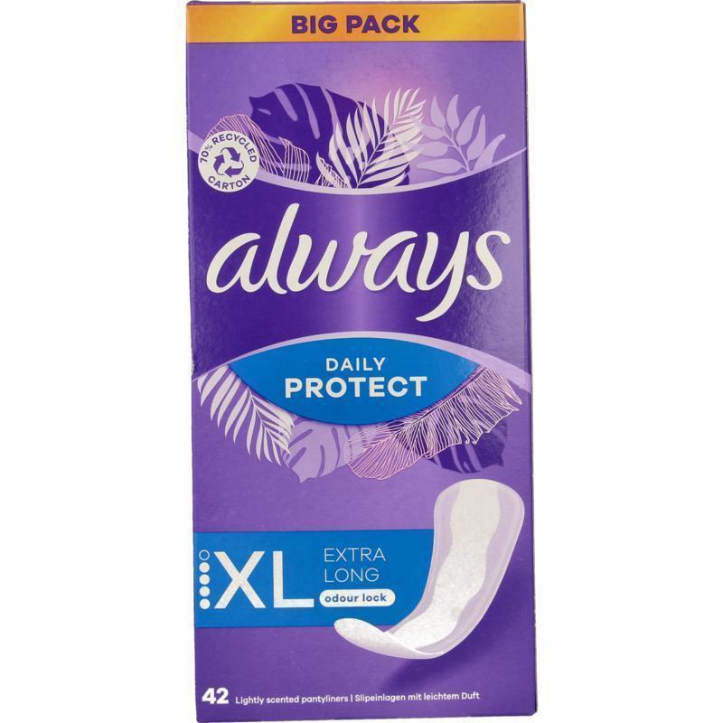 Always Inlegkruisjes Daily Protect Extra Long 42stuks