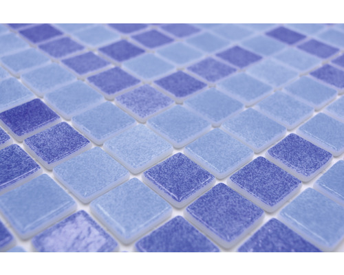 Glasmozaïek VP1158PUR voor zwembadbouw, blauw, 31,6 x 31,6 cm