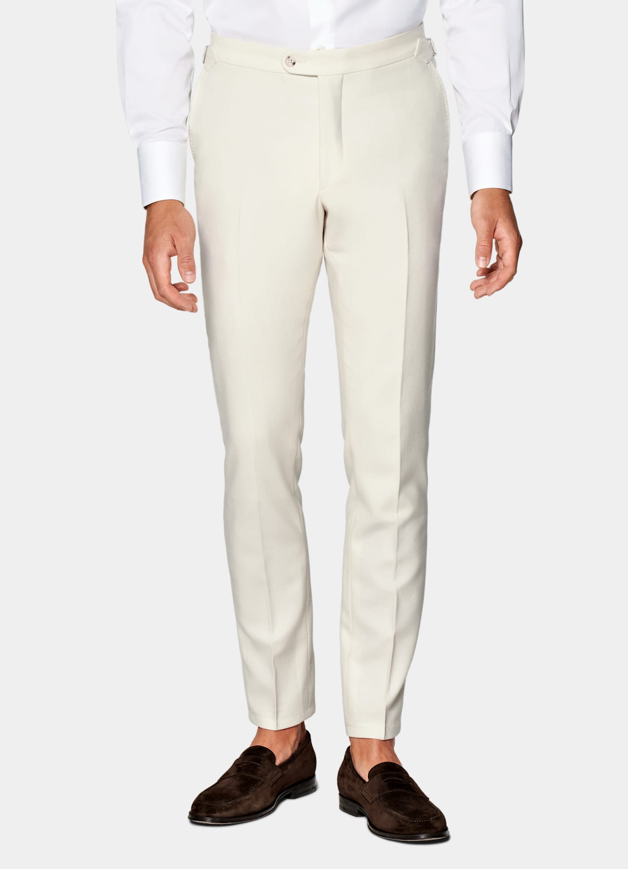 Costume Havana coupe Tailored blanc cassé