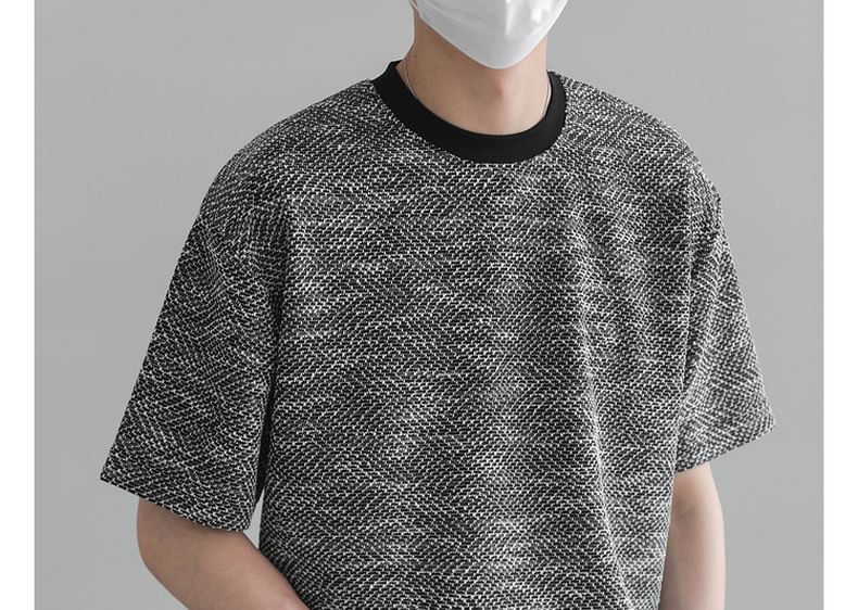 Remeefa - T-shirt met korte mouwen, ronde hals en print
