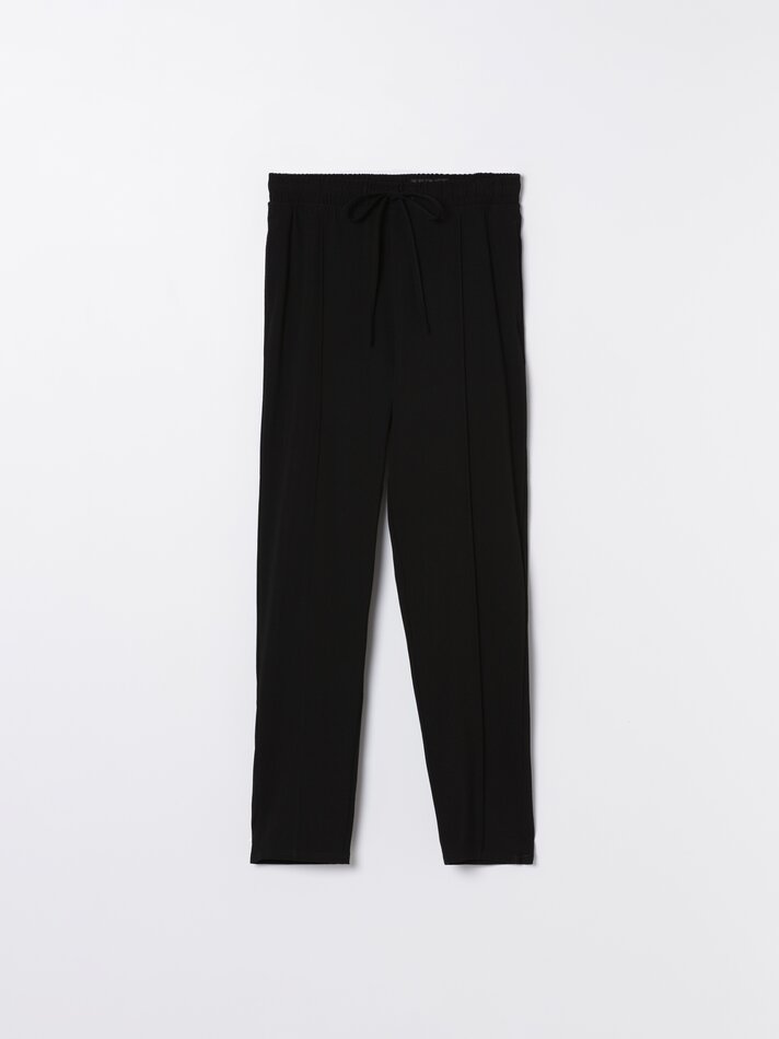 Calça jogger piqué - Preta