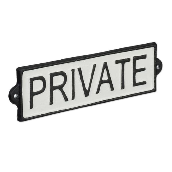 Privat skilt 