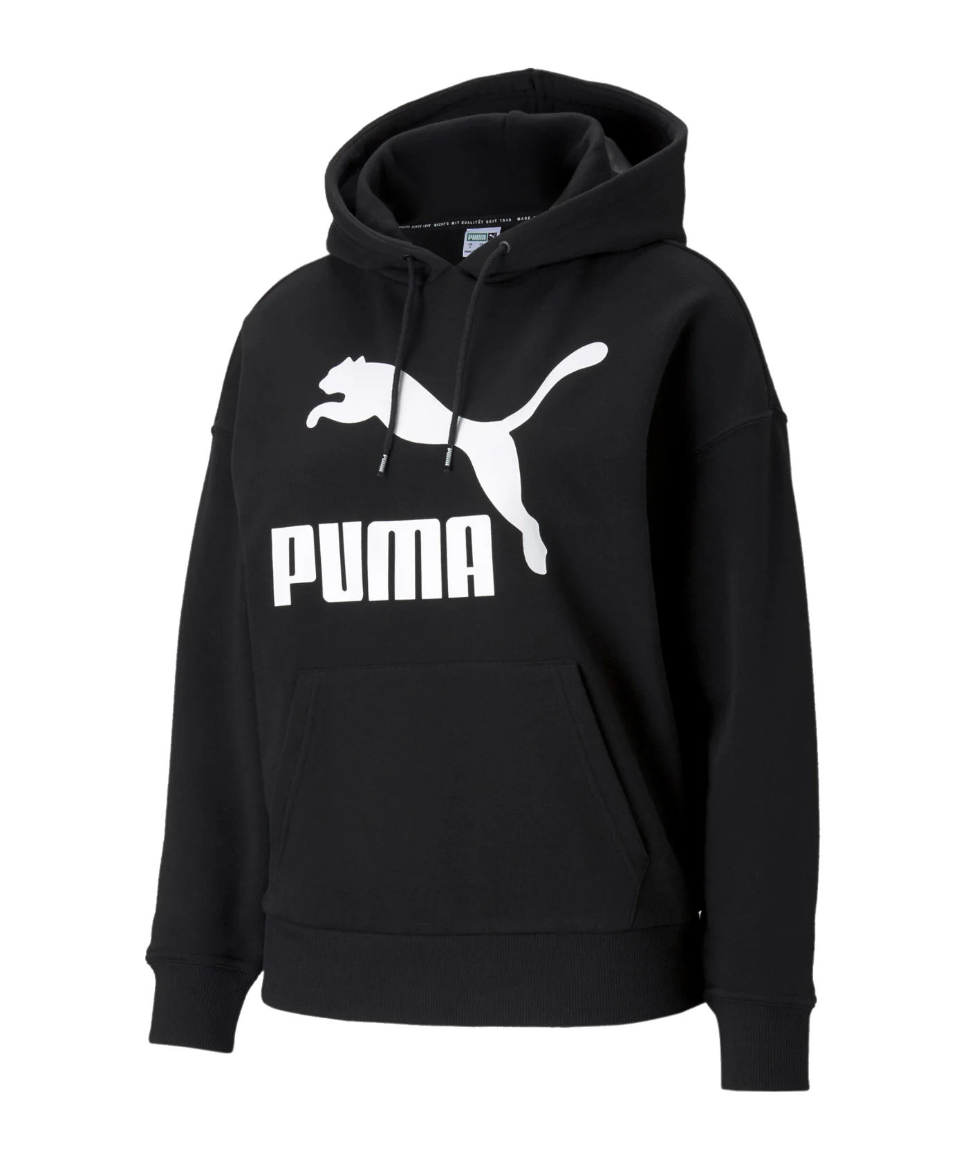 PUMA Classics Logo Hoody Damen Schwarz F01