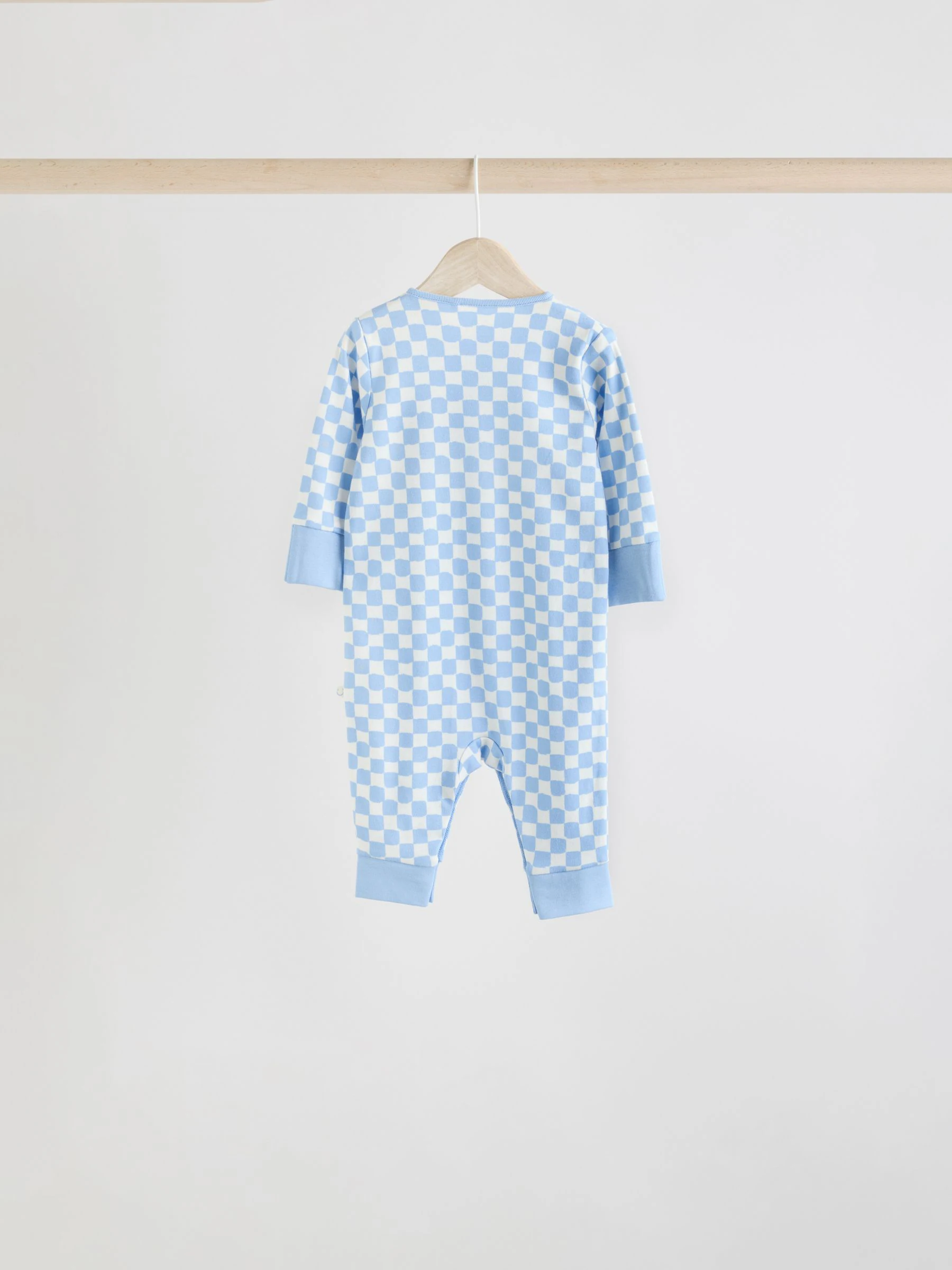 Blauw - Set van 4 voetloze Baby-pyjama's met ster (0mnd -3jr)