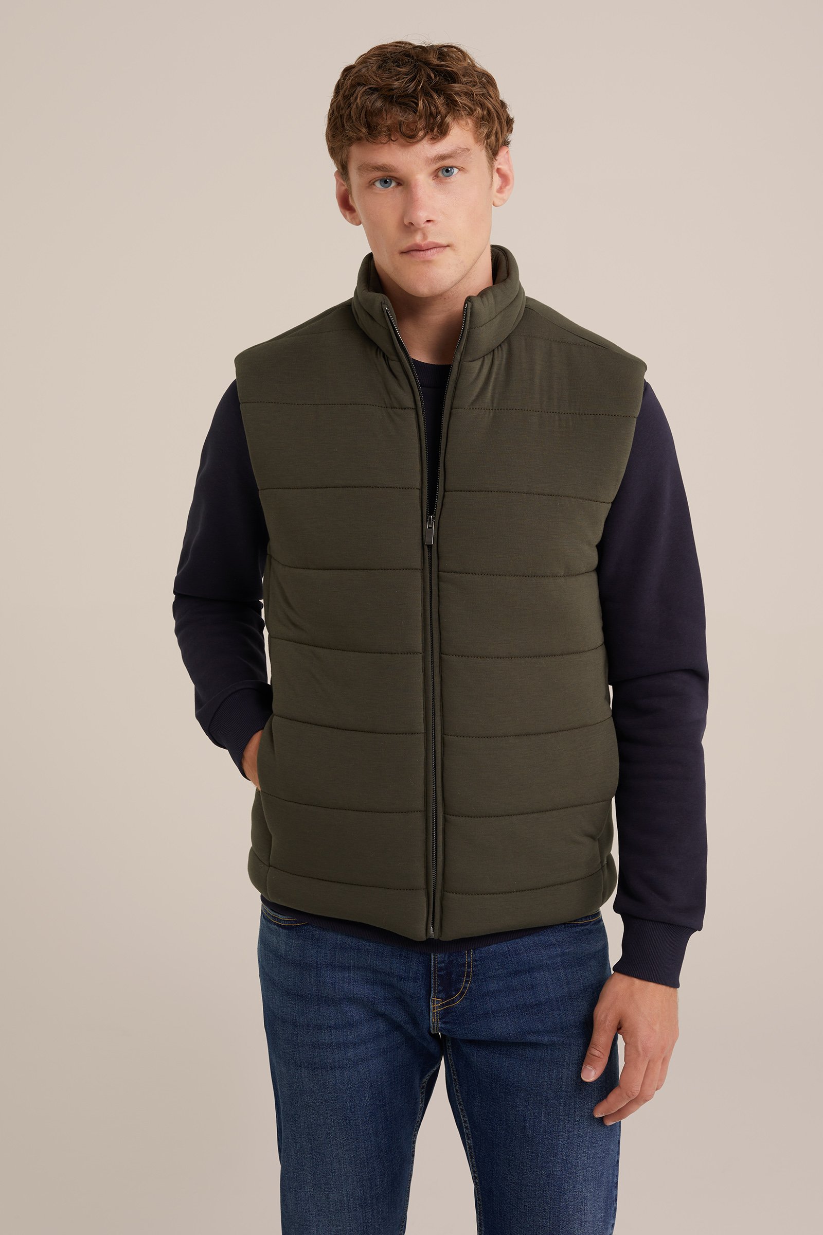 regular fit bodywarmer WE Fashion Legergroen