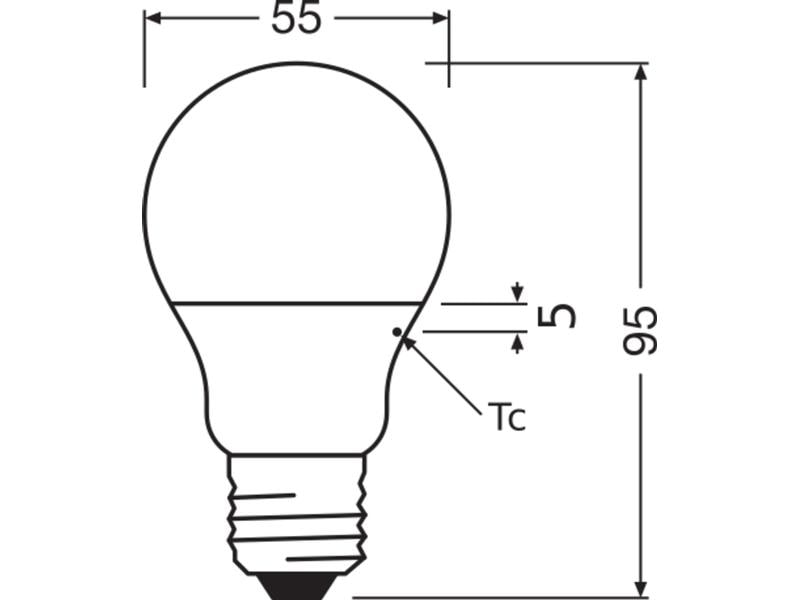 OSRAM LED PCR LAMPS WITH CLASSIC A 4.9W, E27, Neutralweiss LED Lampen, klassische A Kolbenform aus recyceltem Plastik