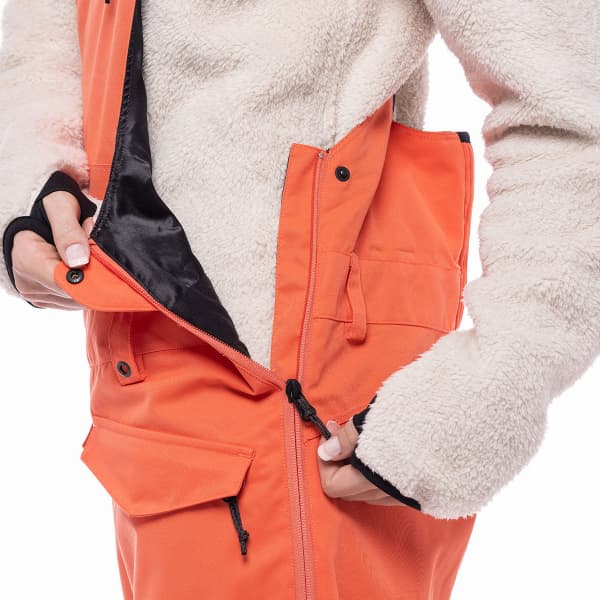 Pantalon snowboard 686 WMNS HARPER SHELL BIB HOT CORAL