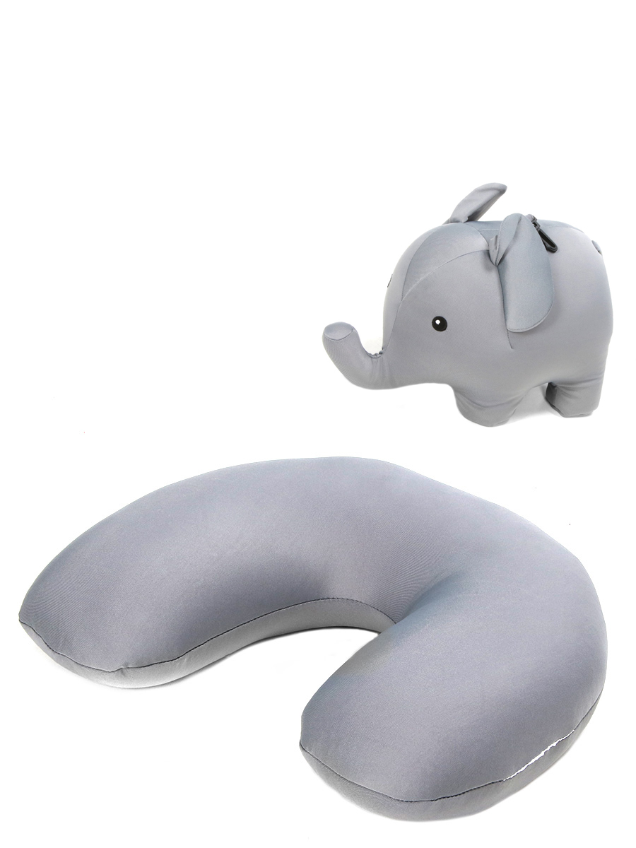 Coussin de voyage Kikkerland Zip & Flip ÀlÀphant