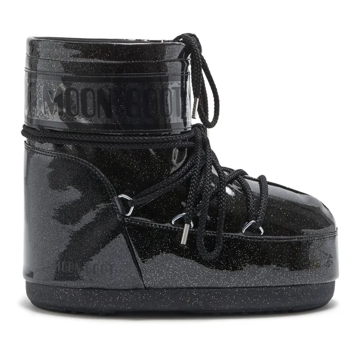 Moon Boot Moon Boot Icon Low Glitter | Noir