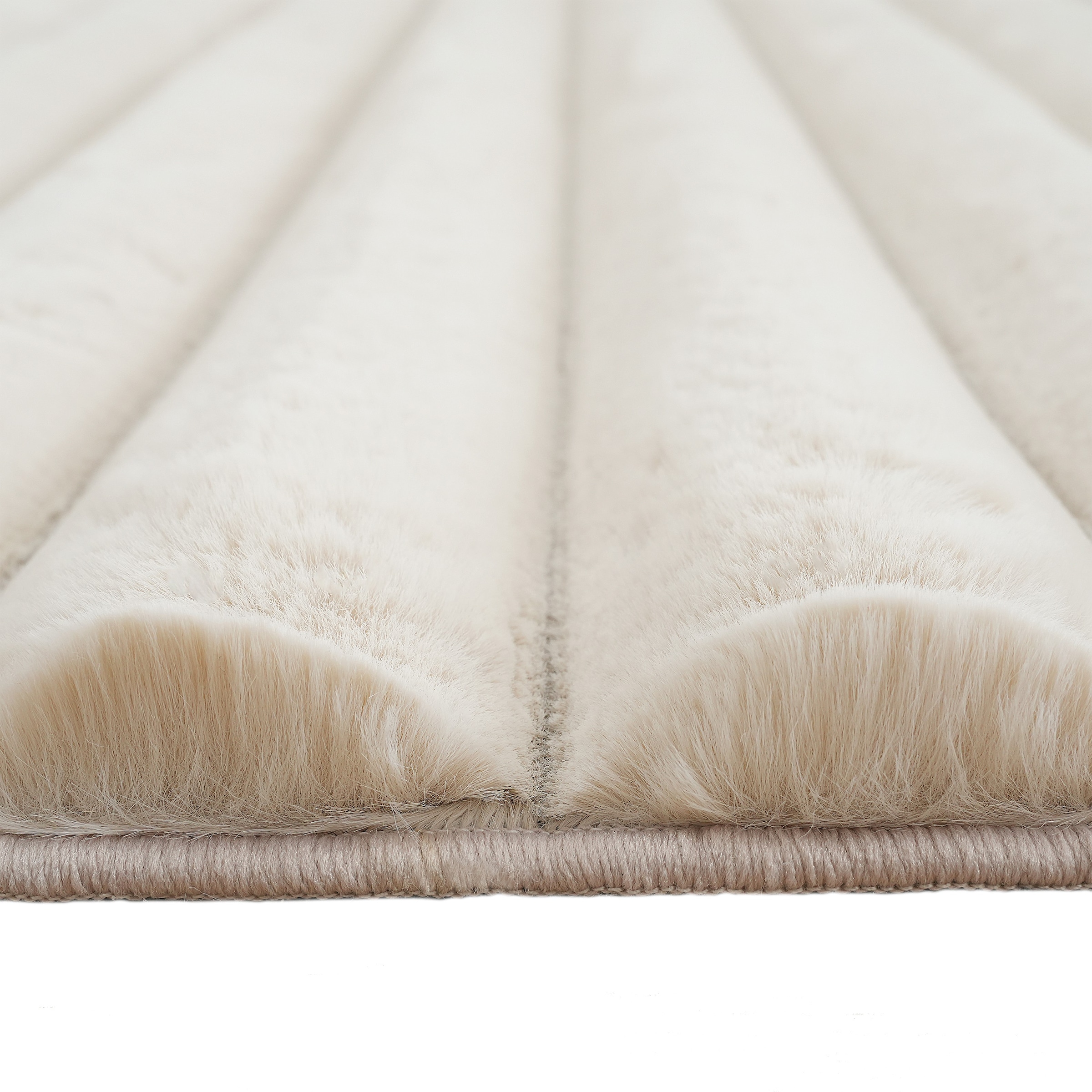 my home Teppich »Melanie, Kunstfellteppich, besonders weich, Hoch-Tief-Effekt« rechteckig 28 mm Höhe Kaninchenfell Optik, Wohnzimmer, Schlafzimmer, auch als Läufer