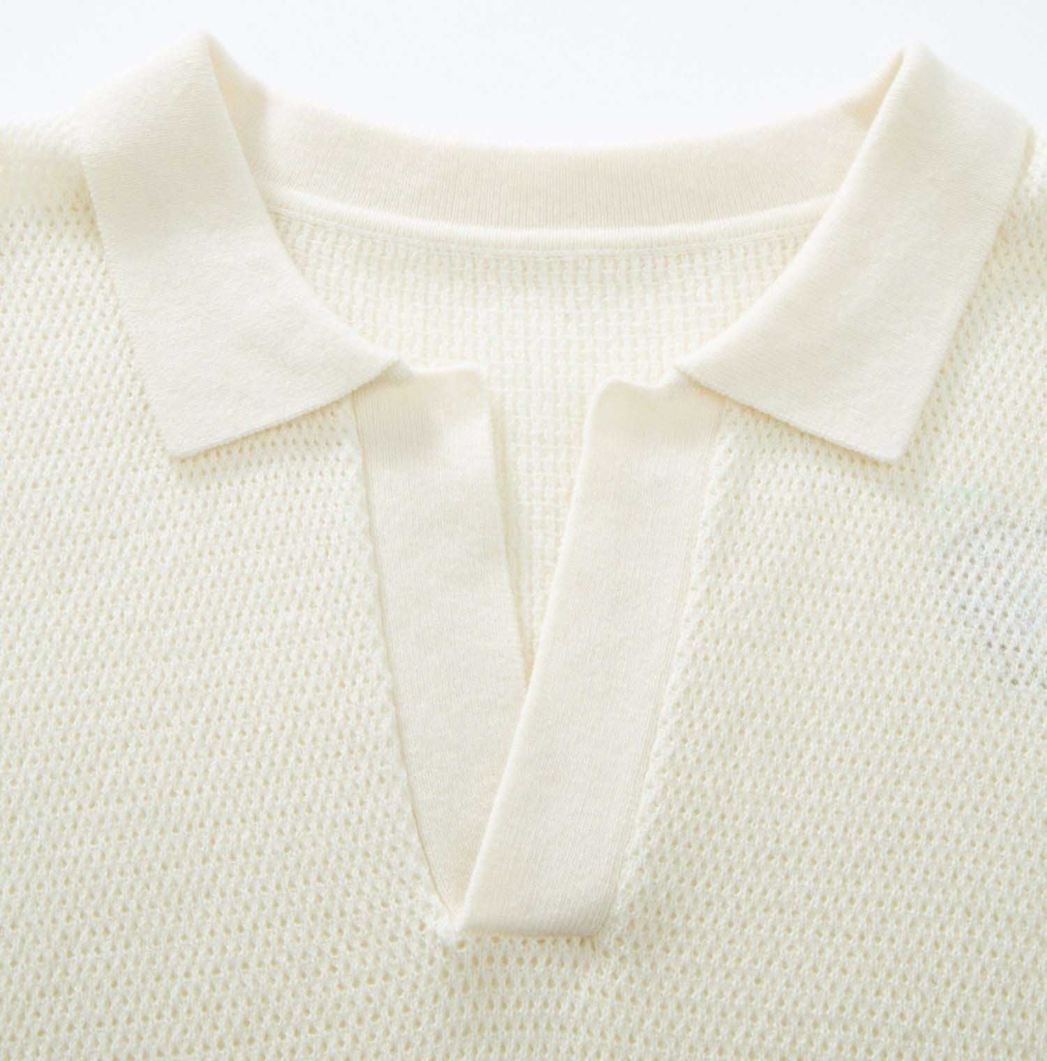 Sandø Knitted Top Herre Snow White