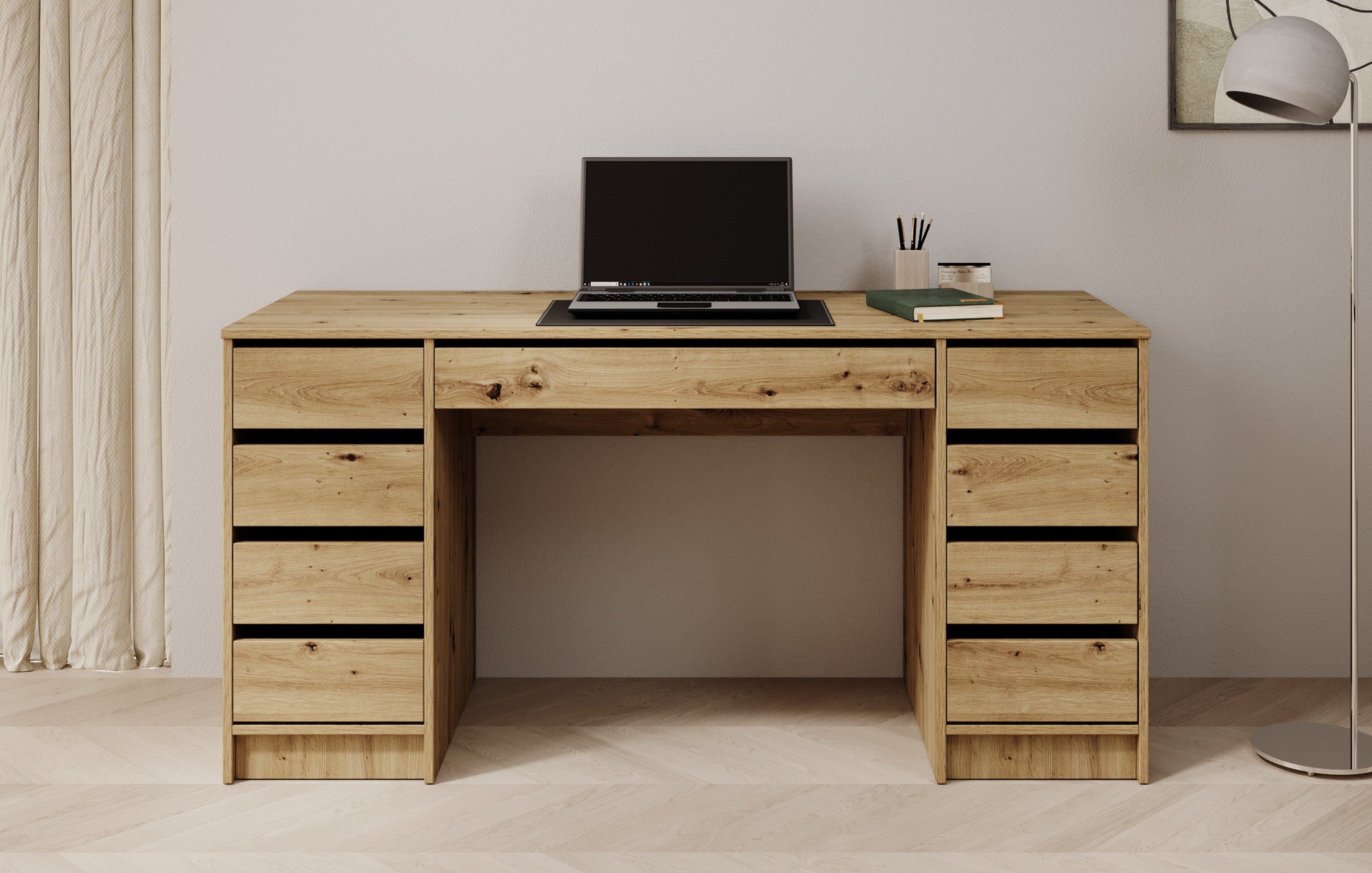 Avio 2 - Bureau - Eiken - 154x55 cm