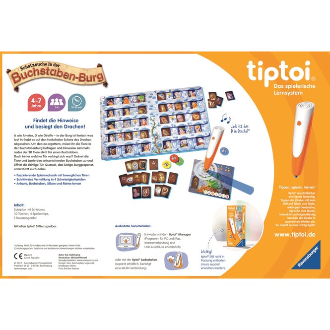 tiptoi®Spiel - Schatzsuche in der Buchstabenburg