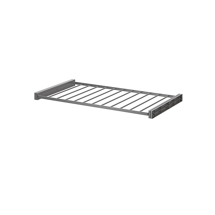 Porte pantalons coulissant en acier gris 11 barres GoodHome Atomia L. 96,4 x P. 51 cm