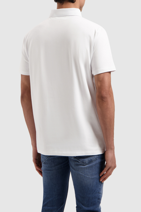 Pure Path witte heren polo