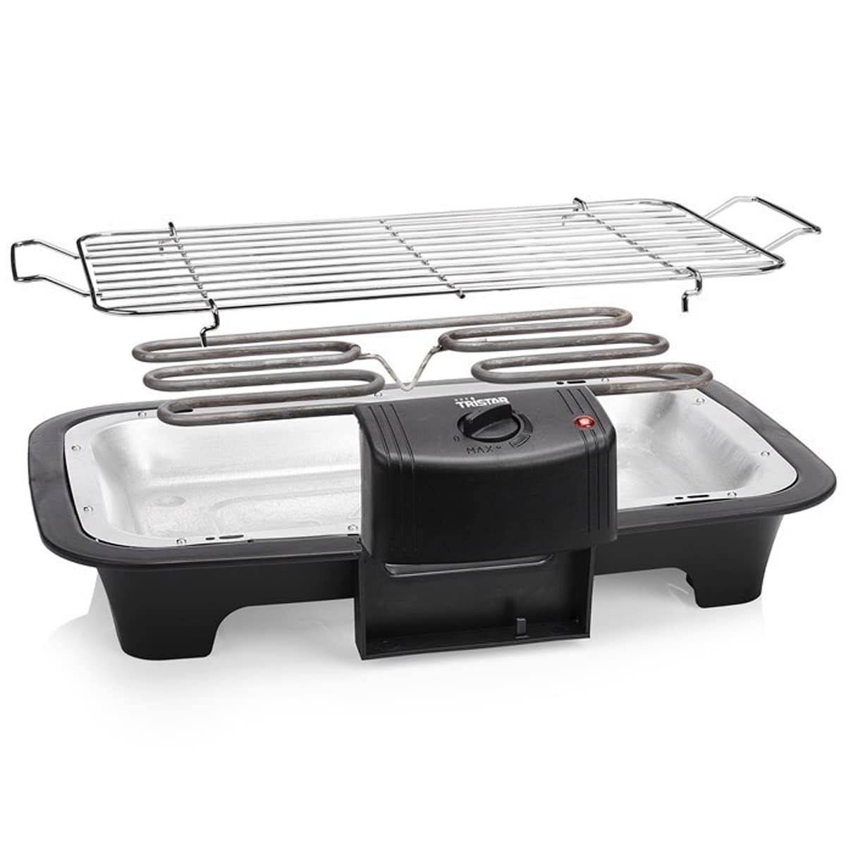 Tristar Elektrisk grill med stativ BQ-2883 inkl. Hylle 2000W
