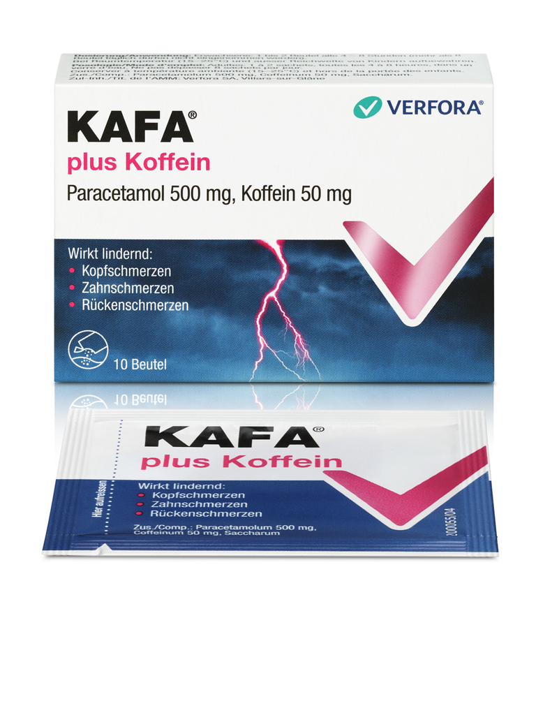 KAFA plus Koffein<br>10 Stück, Beutel, Pulver zur Herstellung einer Lösung zum Einnehmen