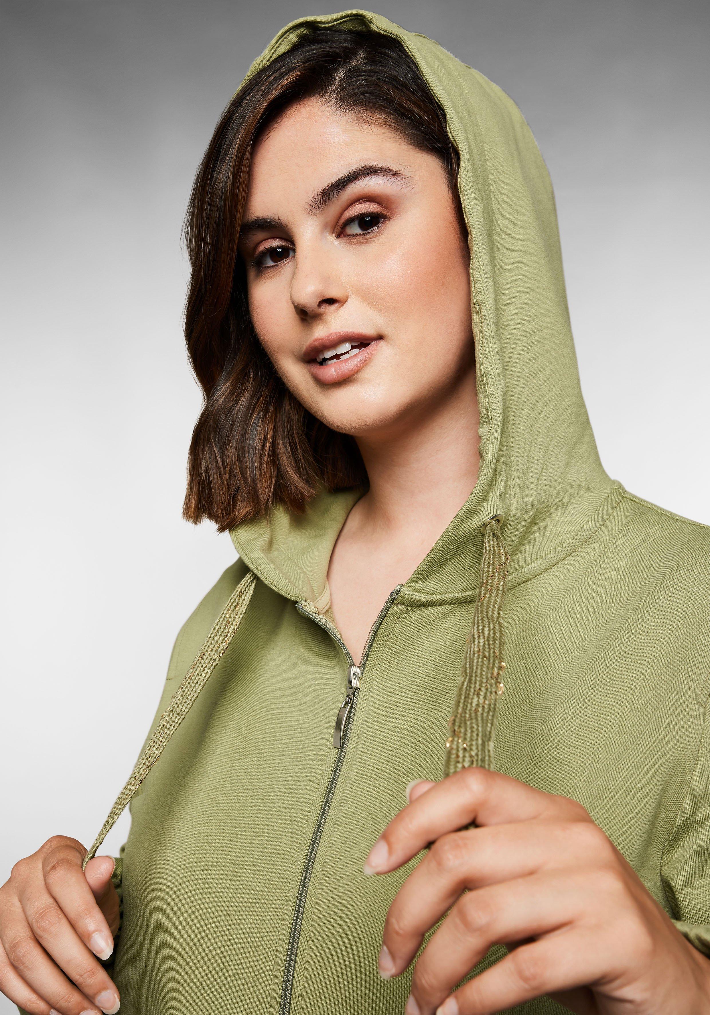Sweatshirt mit Kapuze und Reißverschluss