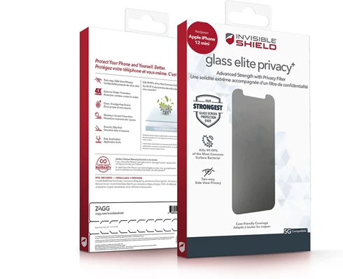 InvisibleShield Glass Elite Privacy  Apple iPhone 12 Mini