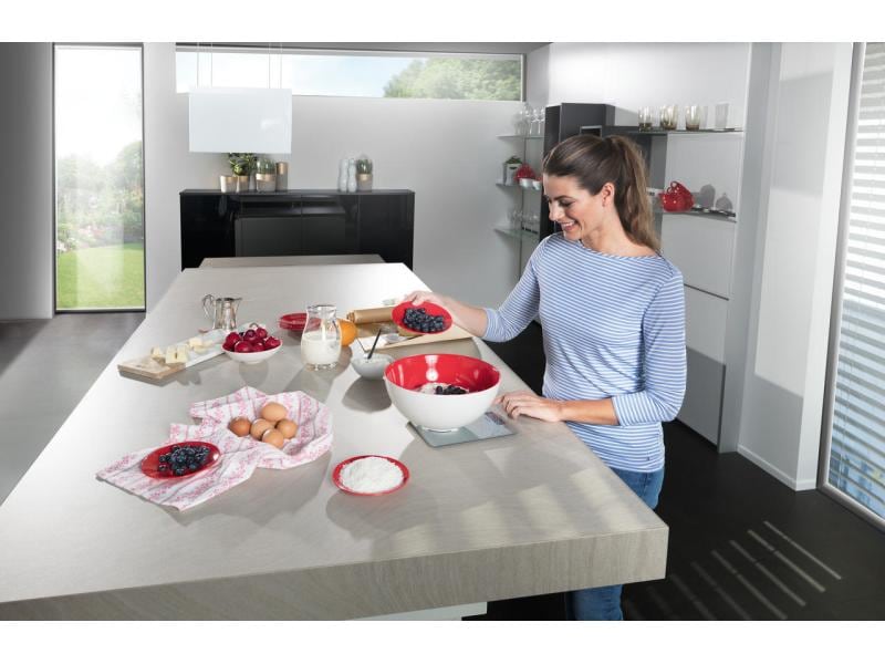 Soehnle Küchenwaage Page Comfort 300 Slim Grau Flache Küchenwaage