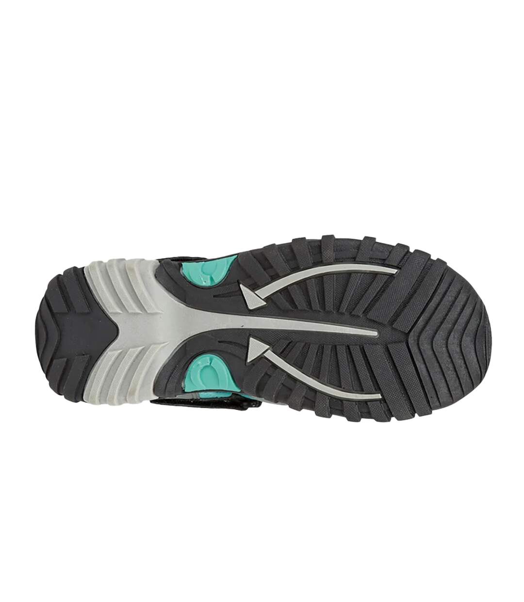 PDQ - Sandales à scratch - Femme (Gris/Jade) - UTDF410