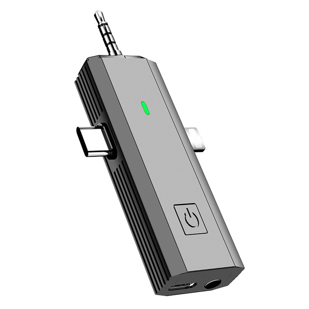 (3-tlg. Set) 3in1 Kabelloses 360° Lavalier Mikrofon für Handy / Tablets mit USB C / Lightning / 3.5mm Anschluss für Livestreams / Interview
