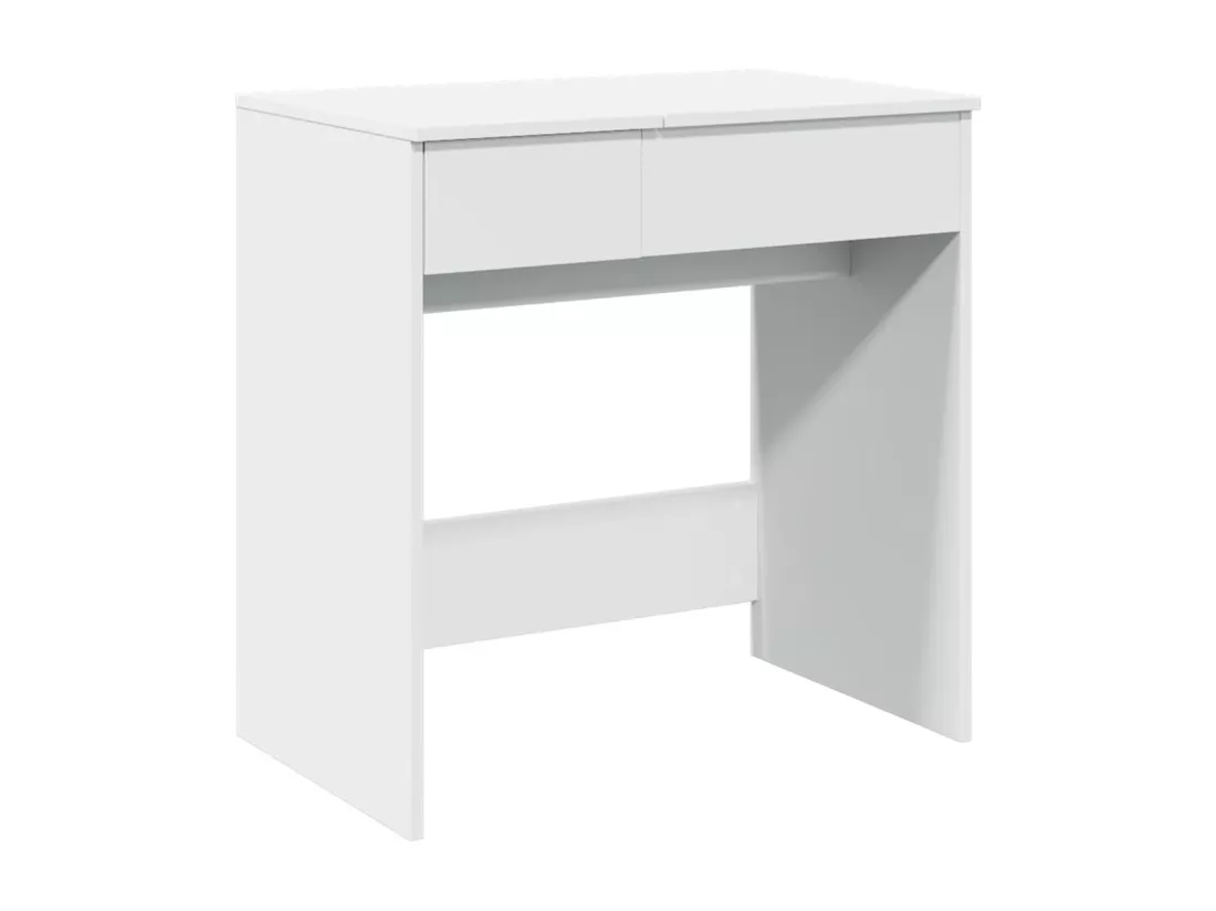 Coiffeuse avec miroir blanc 73x46,5x120 cm
