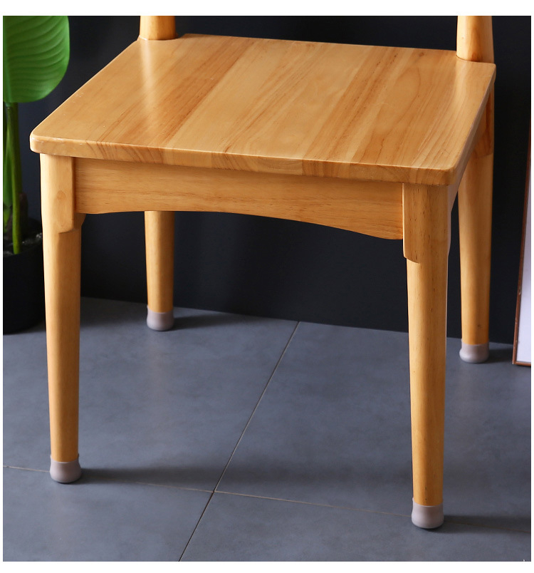 (16er Set) Silikon Stuhlbein Kappen Schutz Tisch / Stuhl / Boden Schoner - Weiss