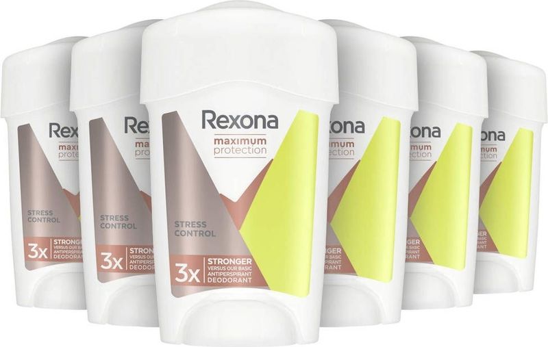 Rexona Women Maximum Protection Stress Control Anti-Transpirant Stick - 6 x 45 ml - Voordeelverpakking